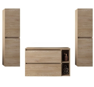 SIMPLE dub svetlý Z06, kúpeľňová zostava