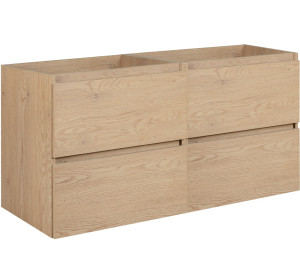 SIMPLE dub svetlý D120 závesná skrinka pod umývadlo 120 cm