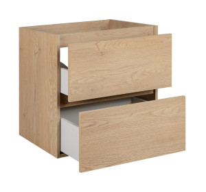 SIMPLE dub svetlý D60 závesná skrinka pod umývadlo 60 cm