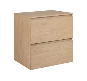 SIMPLE dub svetlý D60D závesná skrinka pod umývadlo s doskou 60 cm