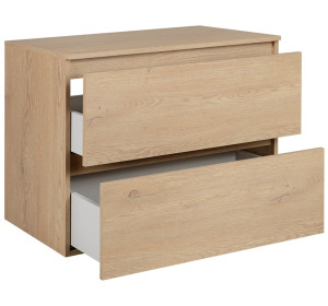 SIMPLE dub svetlý D80D závesná skrinka pod umývadlo s doskou 80 cm SIMPLE dub svetlý D80D závesná skrinka pod umývadlo s doskou 80 cm