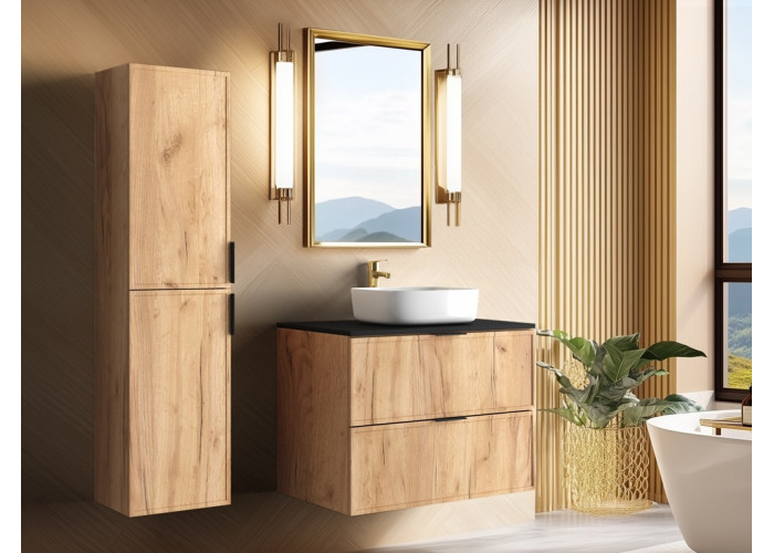 SLIM dub craft zlatý C160DB závesná skrinka pod umývadlo 160 cm SLIM dub craft zlatý C160DB závesná skrinka pod umývadlo 160 cm