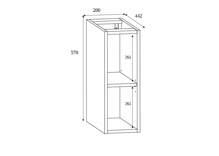 SLIM čierny B20 regál do kúpelne SLIM čierny B20 regál do kúpelne