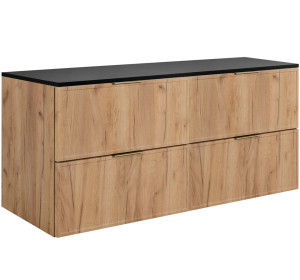 SLIM dub craft zlatý C120DB závesná skrinka pod umývadlo 120 cm