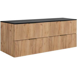 SLIM dub craft zlatý C160DB závesná skrinka pod umývadlo 160 cm