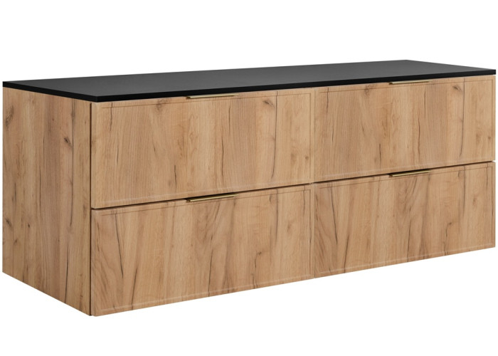 SLIM dub craft zlatý C160DB závesná skrinka pod umývadlo 160 cm SLIM dub craft zlatý C160DB závesná skrinka pod umývadlo 160 cm