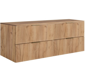 SLIM dub craft zlatý C160DC závesná skrinka pod umývadlo 160 cm