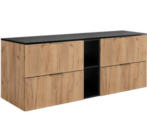 SLIM dub craft zlatý C180DB závesná skrinka pod umývadlo 180 cm