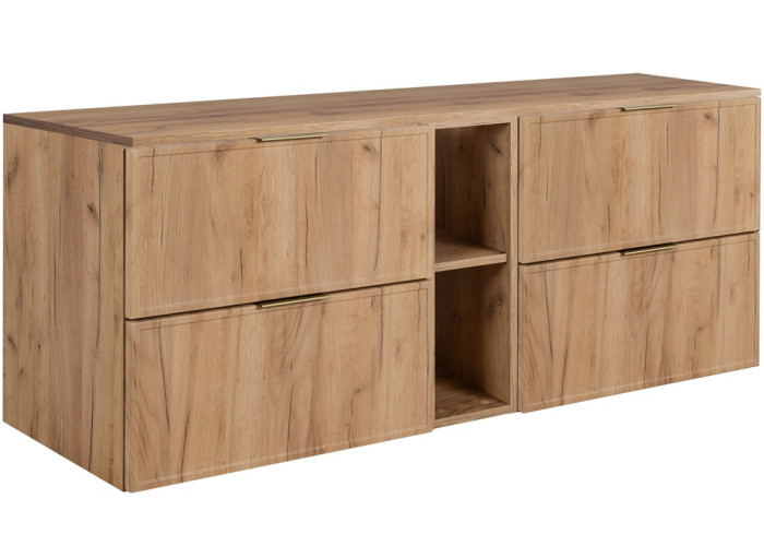 SLIM dub craft zlatý C180DC závesná skrinka pod umývadlo 180 cm SLIM dub craft zlatý C180DC závesná skrinka pod umývadlo 180 cm