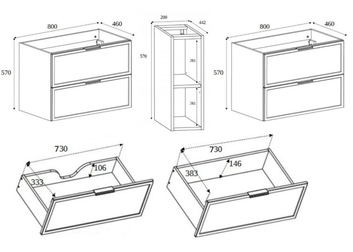 SLIM dub craft zlatý C180DC závesná skrinka pod umývadlo 180 cm SLIM dub craft zlatý C180DC závesná skrinka pod umývadlo 180 cm