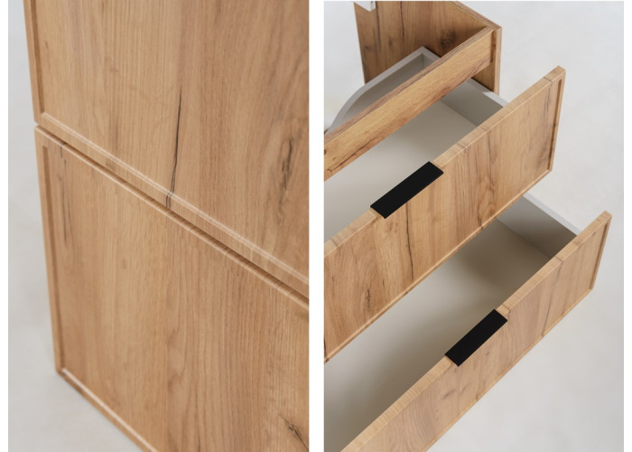 SLIM dub craft zlatý C160DB závesná skrinka pod umývadlo 160 cm SLIM dub craft zlatý C160DB závesná skrinka pod umývadlo 160 cm