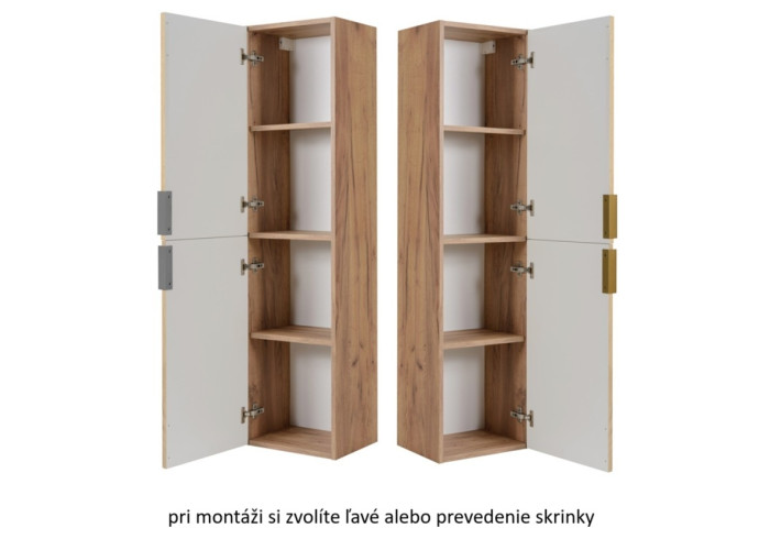 SLIM dub craft zlatý C35 vysoká skrinka do kúpelne SLIM dub craft zlatý C35 vysoká skrinka do kúpelne