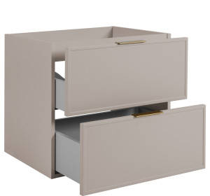 SLIM kašmír K120DC závesná skrinka pod umývadlo 120 cm