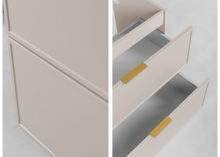 SLIM kašmír K100DC závesná skrinka pod umývadlo 100 cm