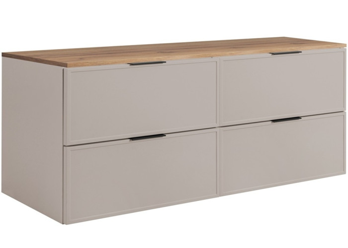 SLIM kašmír K120DC závesná skrinka pod umývadlo 120 cm