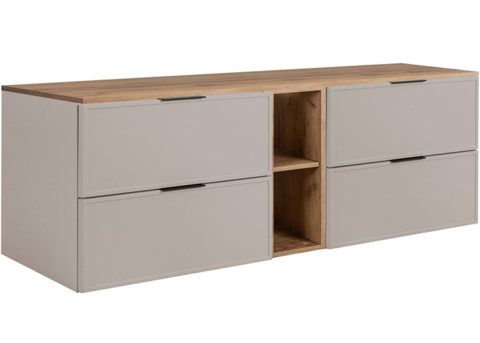 SLIM kašmír K180DC závesná skrinka pod umývadlo 180 cm