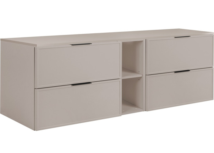 SLIM kašmír K180DK závesná skrinka pod umývadlo 180 cm