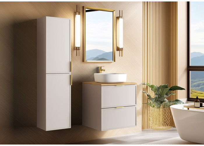 SLIM kašmír K100DC závesná skrinka pod umývadlo 100 cm