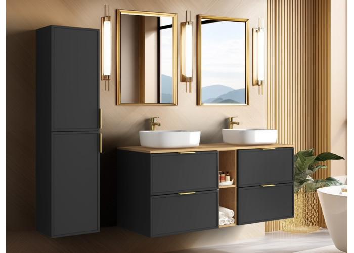 SLIM tmavosivá G120DC závesná skrinka pod umývadlo 120 cm SLIM tmavosivá G120DC závesná skrinka pod umývadlo 120 cm