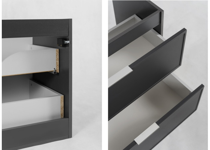 SLIM tmavosivá G120DC závesná skrinka pod umývadlo 120 cm SLIM tmavosivá G120DC závesná skrinka pod umývadlo 120 cm