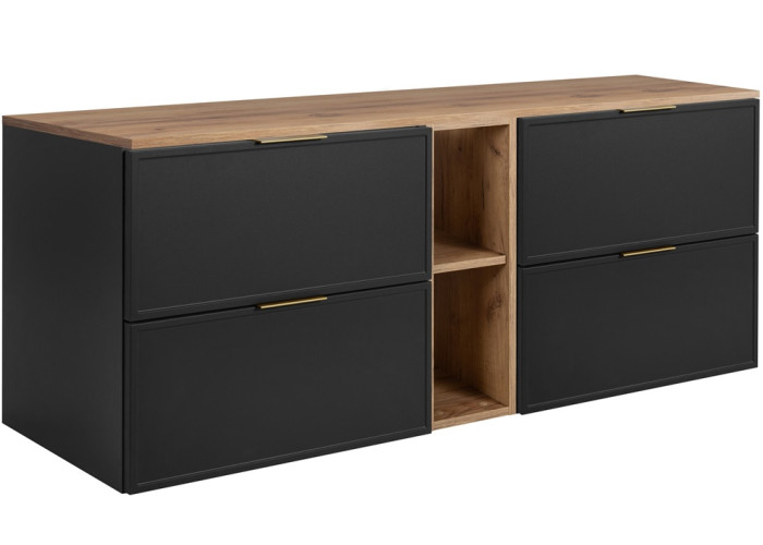 SLIM tmavosivá G140DC závesná skrinka pod umývadlo 140 cm SLIM tmavosivá G140DC závesná skrinka pod umývadlo 140 cm