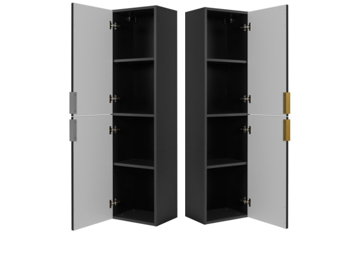 SLIM tmavosivá G35 vysoká skrinka do kúpelne