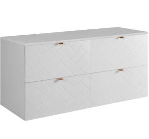 TREND biely matný W120DW závesná skrinka pod umývadlo 120 cm