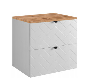 TREND biely matný W60DC závesná skrinka pod umývadlo 60 cm