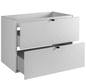 TREND biely matný W100DC závesná skrinka pod umývadlo 100 cm