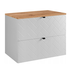 TREND biely matný W80DC závesná skrinka pod umývadlo 80 cm