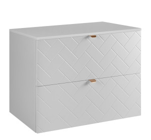 TREND biely matný W80DW závesná skrinka pod umývadlo 80 cm