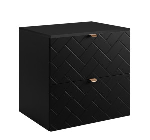 TREND čierny matný B60DB závesná skrinka pod umývadlo 60 cm