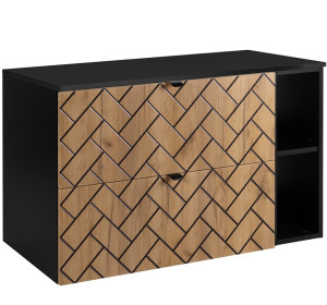 TREND dub craft zlatý C100DB závesná skrinka pod umývadlo 100 cm