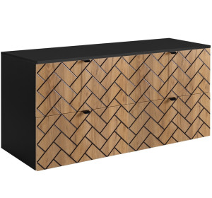 TREND dub craft zlatý C120DB závesná skrinka pod umývadlo 120 cm