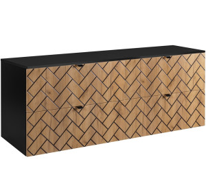 TREND dub craft zlatý C160DB závesná skrinka pod umývadlo 160 cm