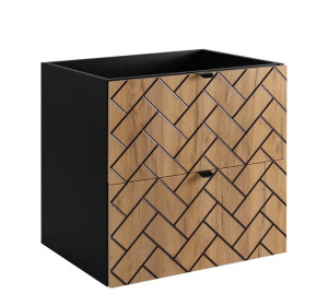 TREND dub craft zlatý C60 závesná skrinka pod umývadlo 60 cm