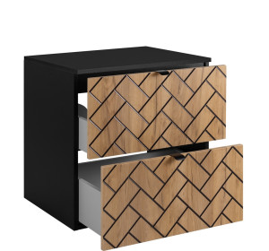 TREND dub craft zlatý C60DB závesná skrinka pod umývadlo 60 cm