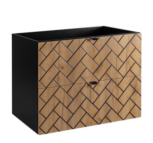 TREND dub craft zlatý C80 závesná skrinka pod umývadlo 80 cm