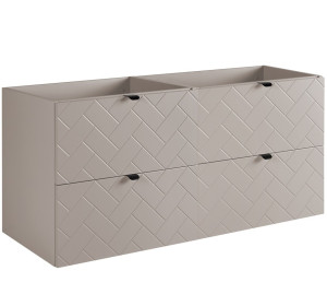 TREND kašmír K120 závesná skrinka pod umývadlo 120 cm