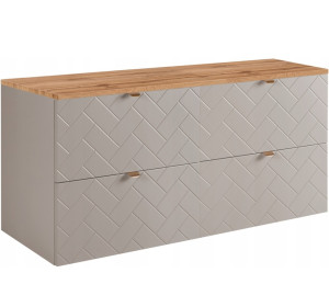 TREND kašmír K120DC závesná skrinka pod umývadlo 120 cm