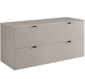 TREND kašmír K120DK závesná skrinka pod umývadlo 120 cm