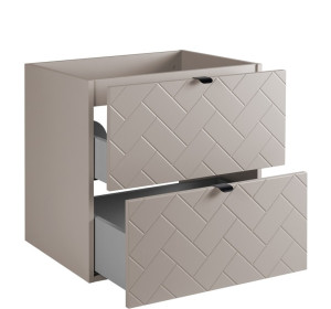 TREND kašmír K140DK závesná skrinka pod umývadlo 140 cm