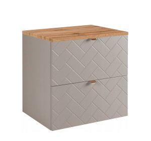 TREND kašmír K60DC závesná skrinka pod umývadlo 60 cm