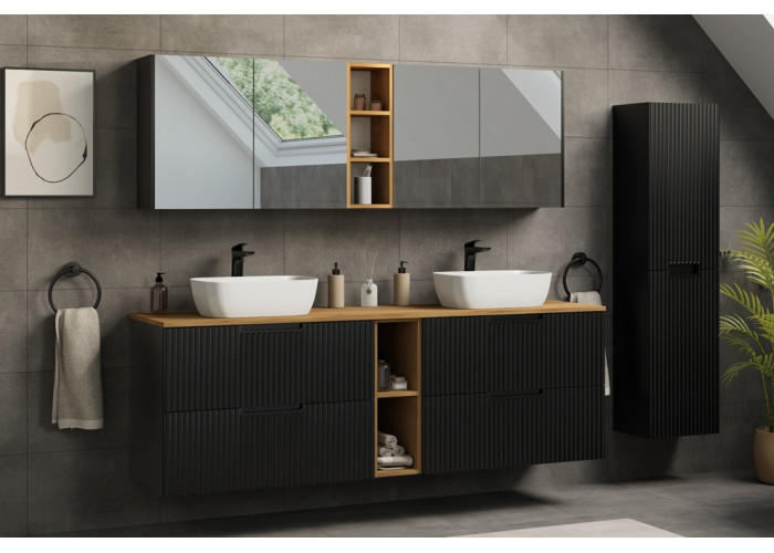 VENA čierna B80 závesná skrinka pod umývadlo 80 cm VENA čierna B80 závesná skrinka pod umývadlo 80 cm