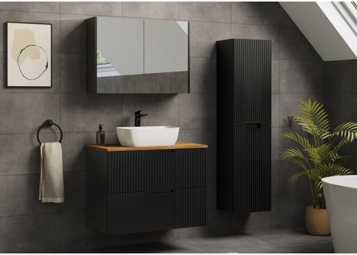 VENA čierna B80 závesná skrinka pod umývadlo 80 cm VENA čierna B80 závesná skrinka pod umývadlo 80 cm