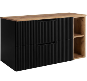 VENA čierna B100DC závesná skrinka pod umývadlo 100 cm