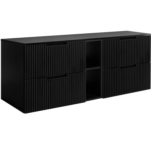 VENA čierna B140DB závesná skrinka pod umývadlo 140 cm