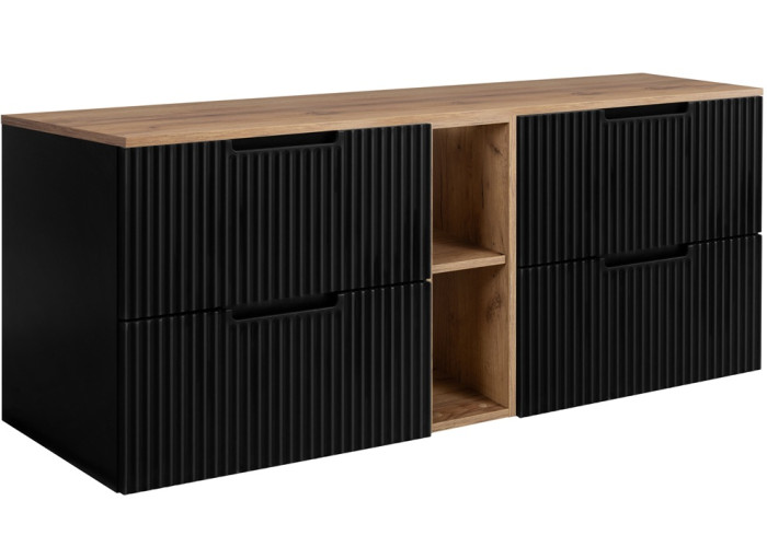 VENA čierna B140DC závesná skrinka pod umývadlo 140 cm VENA čierna B140DC závesná skrinka pod umývadlo 140 cm