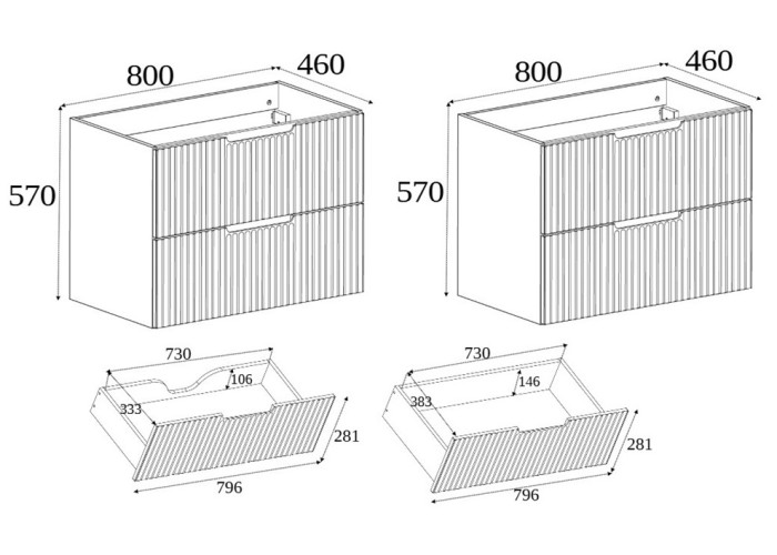VENA dub craft zlatý C160DC závesná skrinka pod umývadlo 160 cm VENA dub craft zlatý C160DC závesná skrinka pod umývadlo 160 cm
