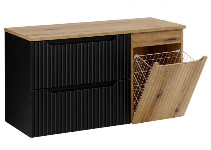 NOVA BLACK 82-100-B3-DE skrinka pod umývadlo s košom 100 cm